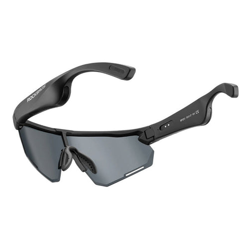 Γυαλιά Ποδηλασίας Rockbros SP-251 Polarized με Bluetooth Audio Kit Μαύρο