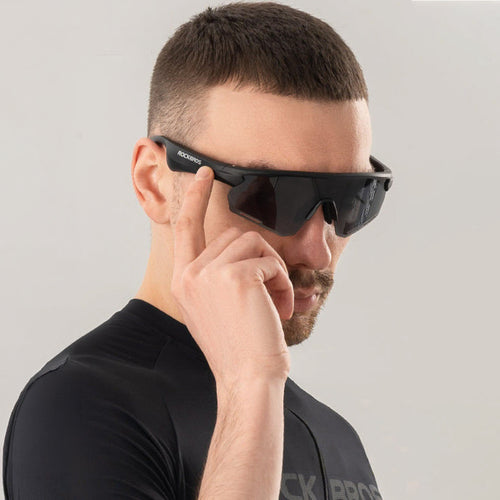 Γυαλιά Ποδηλασίας Rockbros SP-251 Polarized με Bluetooth Audio Kit Μαύρο