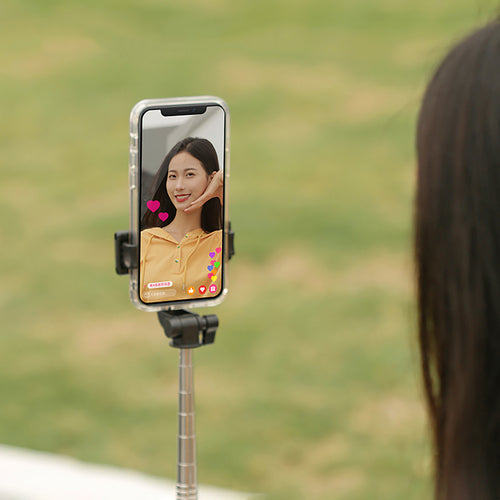 Selfie Stick Wozinsky WHS1Y Τηλεσκοπικό Tripod 100cm με Θήκη Τηλεφώνου και Bluetooth Τηλεχειριστήριο Μαύρο