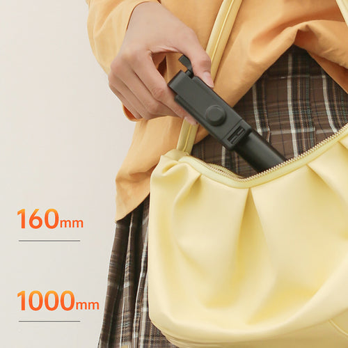 Selfie Stick Wozinsky WHS1Y Τηλεσκοπικό Tripod 100cm με Θήκη Τηλεφώνου και Bluetooth Τηλεχειριστήριο Μαύρο