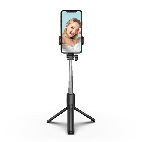 Selfie Stick Wozinsky WHS1Y Τηλεσκοπικό Tripod 100cm με Θήκη Τηλεφώνου και Bluetooth Τηλεχειριστήριο Μαύρο