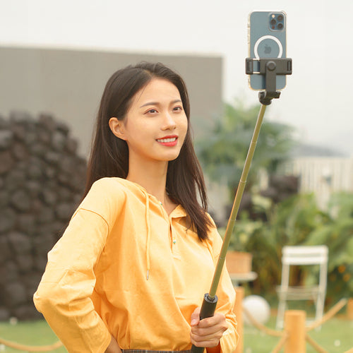 Selfie Stick Wozinsky WHS1Y Τηλεσκοπικό Tripod 100cm με Θήκη Τηλεφώνου και Bluetooth Τηλεχειριστήριο Μαύρο