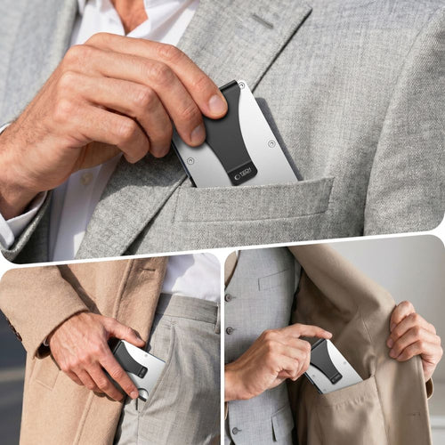 Tech-Protect Thorn RFID Πορτοφόλι Καρτών - Ασημί