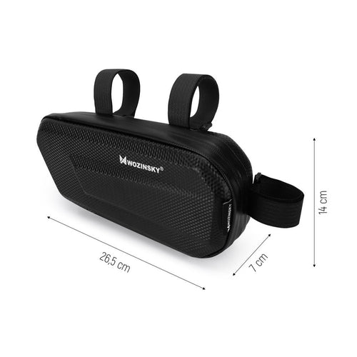 Wozinsky WBB10BK Αδιάβροχη Τσάντα Ποδηλάτου Σκελετού 1,5L - Μαύρη