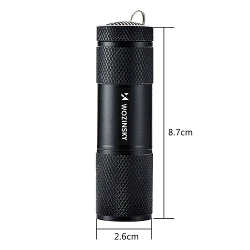 Φακός Χειρός UV Wozinsky WLD-9L με 9 LED IP65 για Εντοπισμό Ιχνών - Μαύρος