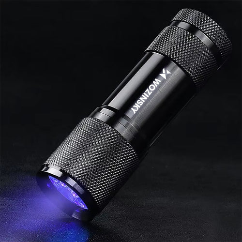 Φακός Χειρός UV Wozinsky WLD-9L με 9 LED IP65 για Εντοπισμό Ιχνών - Μαύρος