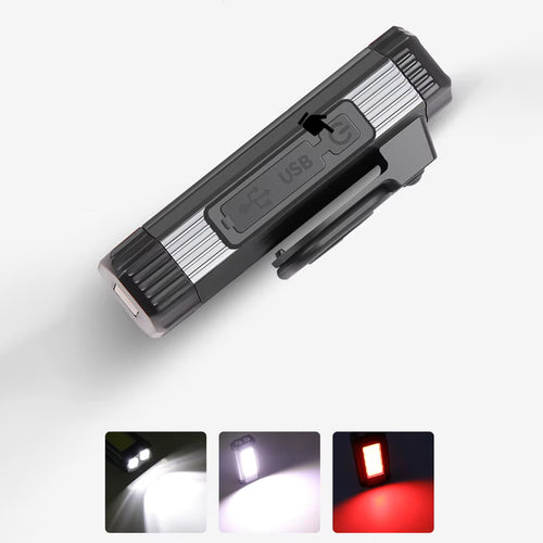 Φακός Εργασίας Wozinsky WLR-15W 15W 1500lm CREE LEDs IPX6 με Λειτουργία Power Bank Γκρι 103x55x38mm