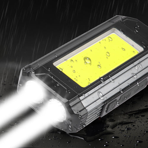 Φακός Εργασίας Wozinsky WLR-15W 15W 1500lm CREE LEDs IPX6 με Λειτουργία Power Bank Γκρι 103x55x38mm