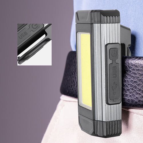 Φακός Εργασίας Wozinsky WLR-15W 15W 1500lm CREE LEDs IPX6 με Λειτουργία Power Bank Γκρι 103x55x38mm