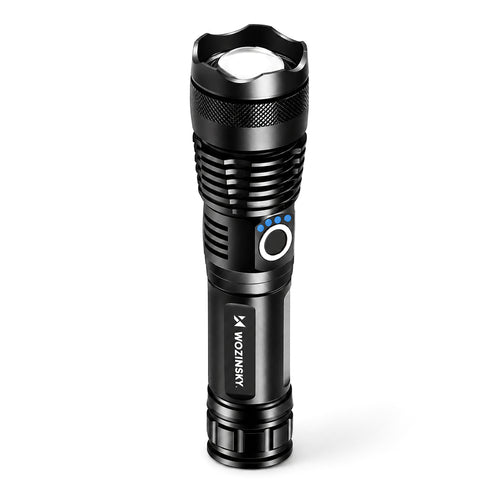 Φακός Χειρός Wozinsky WLT-15W CREE 15 W 1500 lm IP65 με Ρυθμιζόμενη Δέσμη - Μαύρος