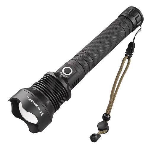 Φακός Χειρός Wozinsky WLT-20W CREE 20 W 2000 lm IP65 με Ρυθμιζόμενη Δέσμη - Μαύρος