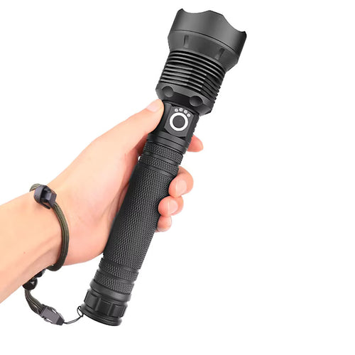 Φακός Χειρός Wozinsky WLT-20W CREE 20 W 2000 lm IP65 με Ρυθμιζόμενη Δέσμη - Μαύρος