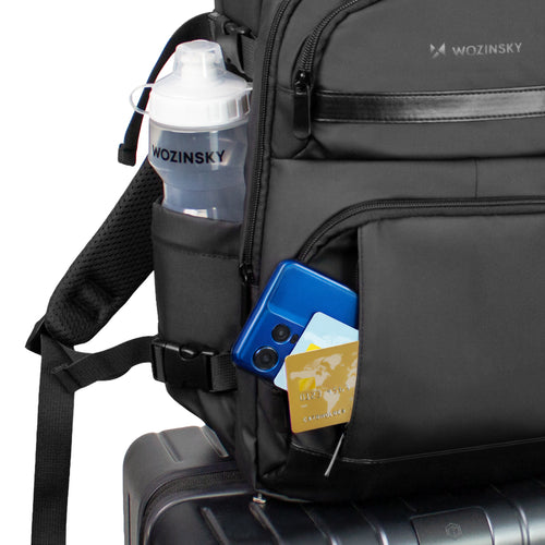 Wozinsky WPW-20L Σακίδιο Ταξιδιού με Θήκη Laptop 15" 40x20x25cm - Μαύρο