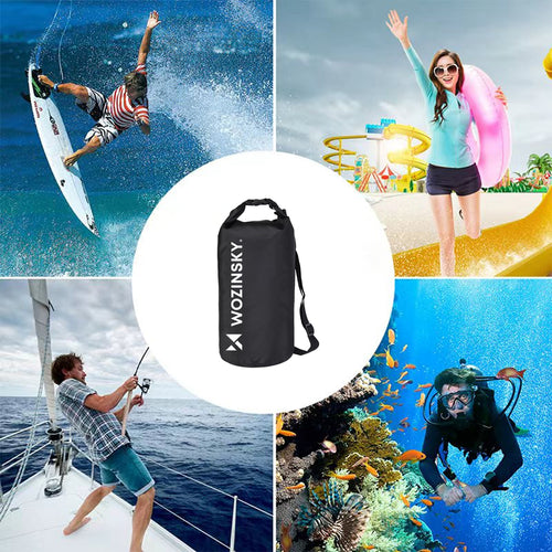 Wozinsky WWK-10 Αδιάβροχη Τσάντα για SUP Kayak 10L - Μαύρη
