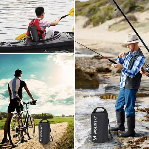 Wozinsky WWK-10 Αδιάβροχη Τσάντα για SUP Kayak 10L - Μαύρη