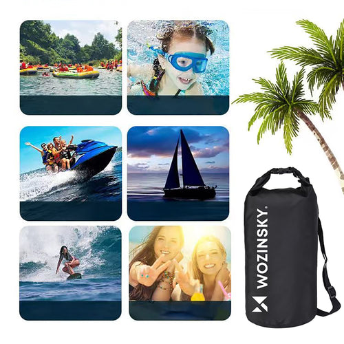 Wozinsky WWK-10 Αδιάβροχη Τσάντα για SUP Kayak 10L - Μαύρη