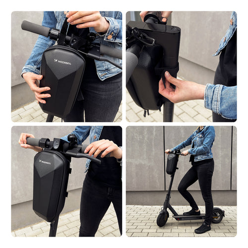 Wozinsky WSB2BK Αδιάβροχη Τσάντα Τιμονιού Scooter 4L - Μαύρη