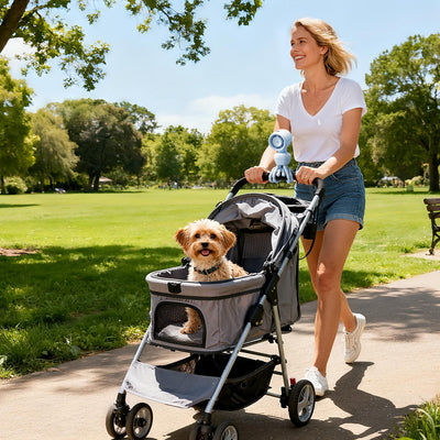 Ανεμιστήρας Χειρός & Καροτσιού Jisulife Handheld Fan & Stroller Fan 4