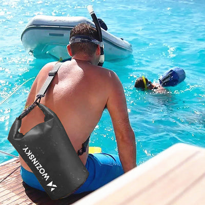 Wozinsky WWK-20 Αδιάβροχη Τσάντα για SUP Kayak 20L - Μαύρη