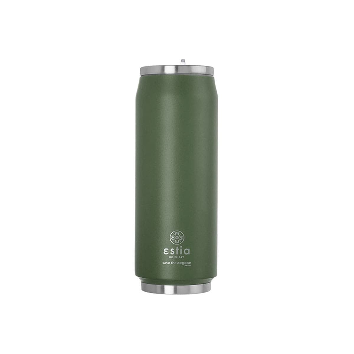 Ανοξείδωτο Θερμός με Καλαμάκι Estia Save the Aegean 500ml | www.lightgear.gr